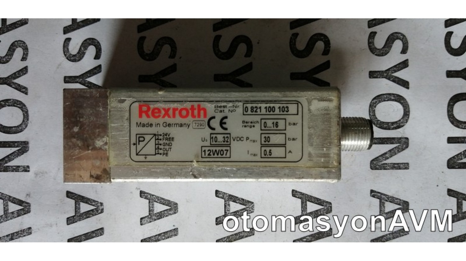 Bosch Rexroth 0821 100 103/Pressure Sensor, Protection class IP67