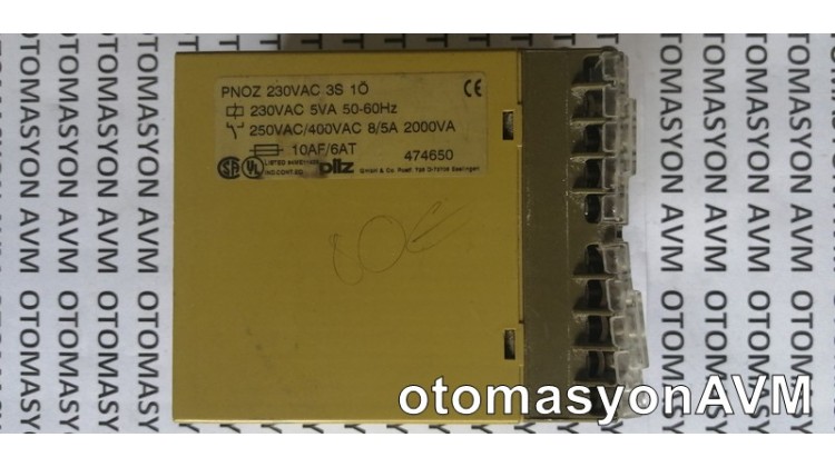Pilz PNOZ 230VAC 3S 1Ö 