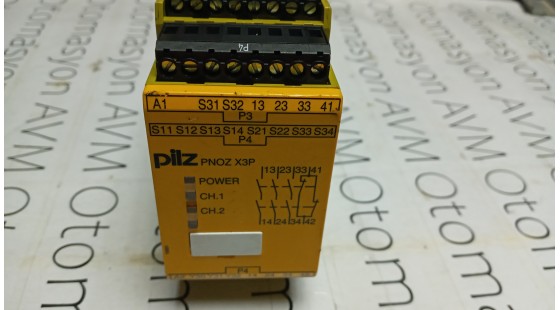 PILZ PNOZ X3P 24VDC 24VAC 3N/O 1N/C 1SO