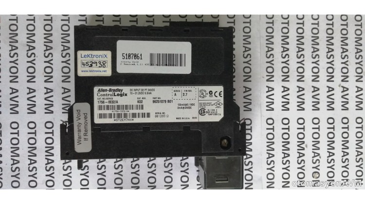 Allen Bradley CONTROL LOGİX 1756-IB32/A Allen Bradley CONTROL LOGİX 1756-IB32/A