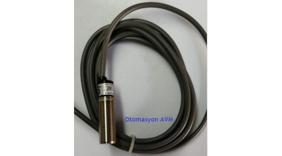 PNP-NO-3 Telli M12 İndüktif sensör."Kablolu" 2mm