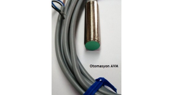 NPN NC Metrik 12/konnektörlü/düz kafalı/2mm NPN NC Metrik 12/konnektörlü/düz kafalı/2mm