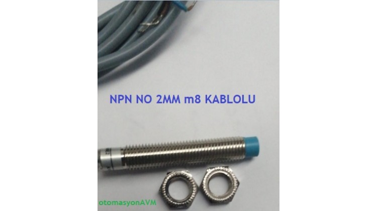 PNP-NO 3 wire M8 inductive sensor. with cable , 2 mm PNP-NO 3 wire M8 inductive sensor. with cable , 2 mm