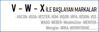 2. el markaları V-W-X ile başlayan markalar