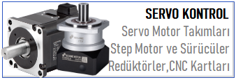 Servo sistemler - Sstep kontrol - servo motor redüktörleri