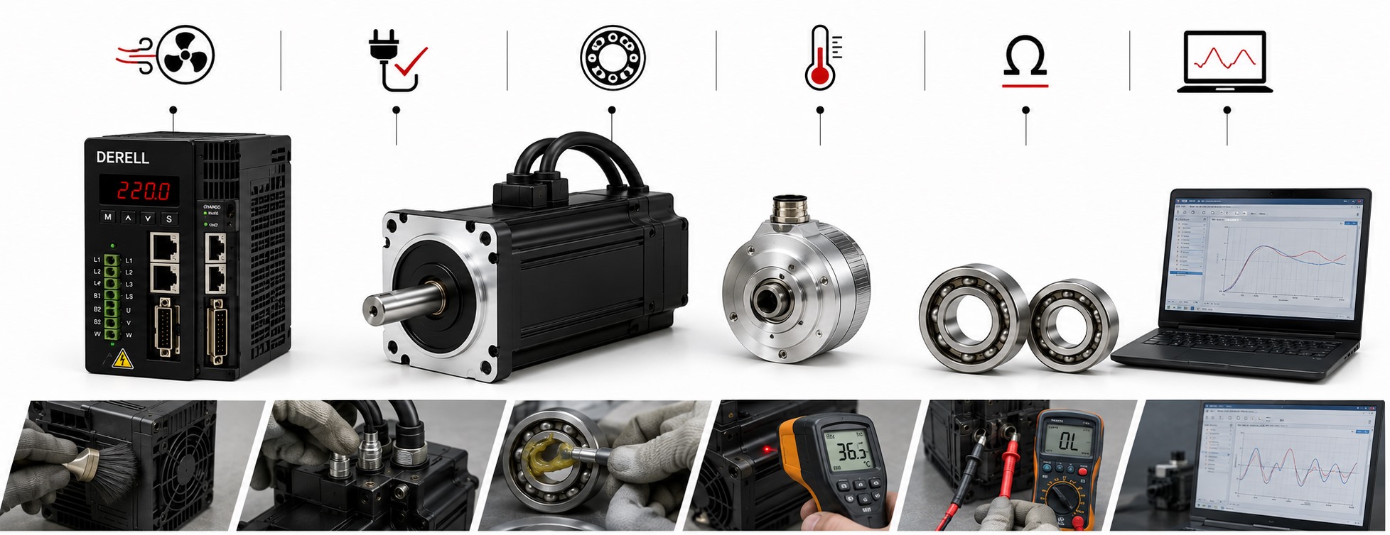 Servo motorların bakımı ve onarımı için hangi önlemler alınmalıdır?