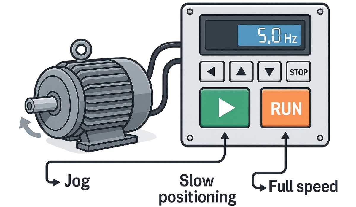 VFD jog frequency