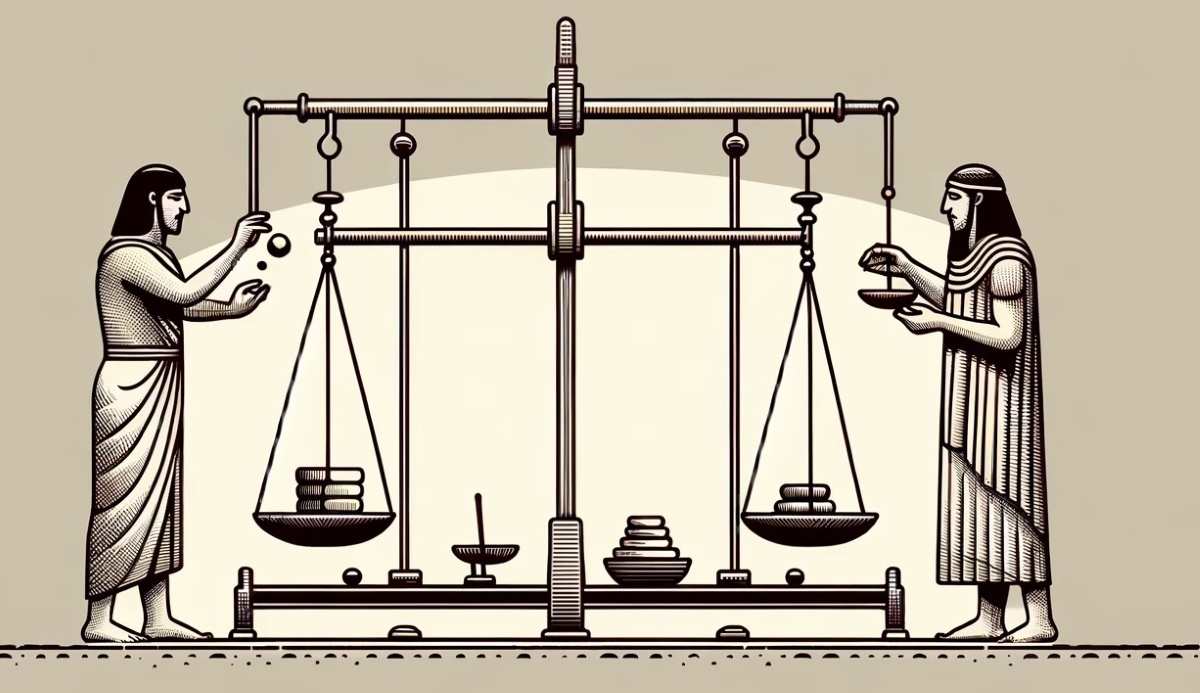 Ağırlık ölçümü için kullanılan ilk teraziler nasıl çalışıyordu?