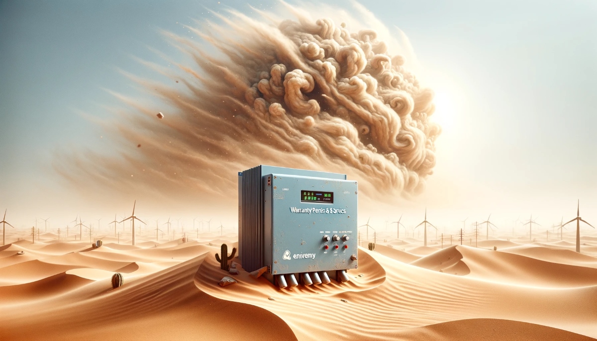 How do warranty periods and services work for solar inverters?