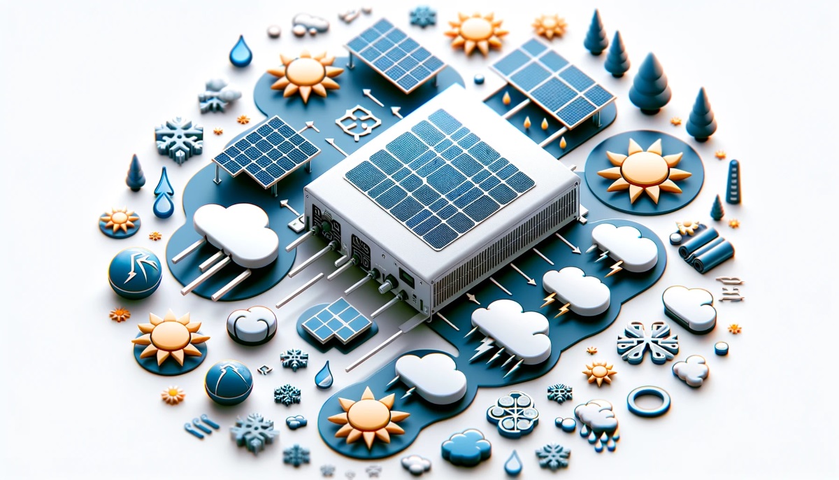 In what weather conditions can solar inverters operate?