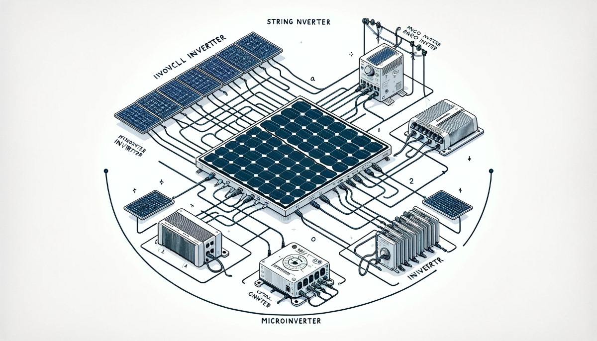 What are the different types of solar inverters?