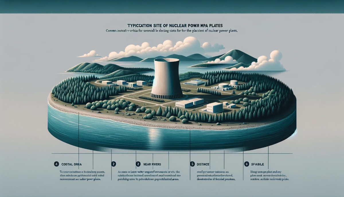 Where are nuclear power plants usually located?